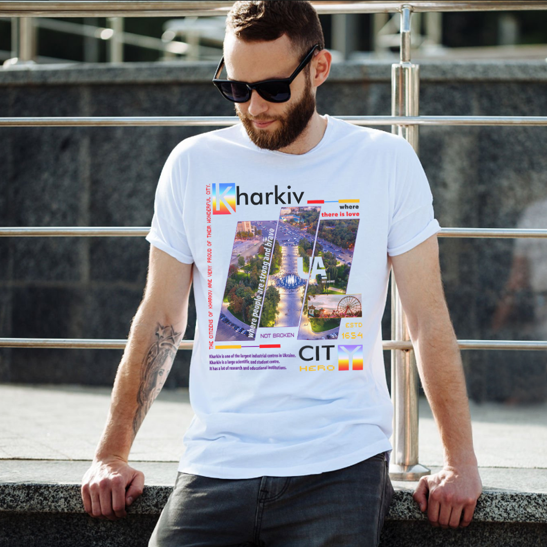Футболка з принтом Харків City