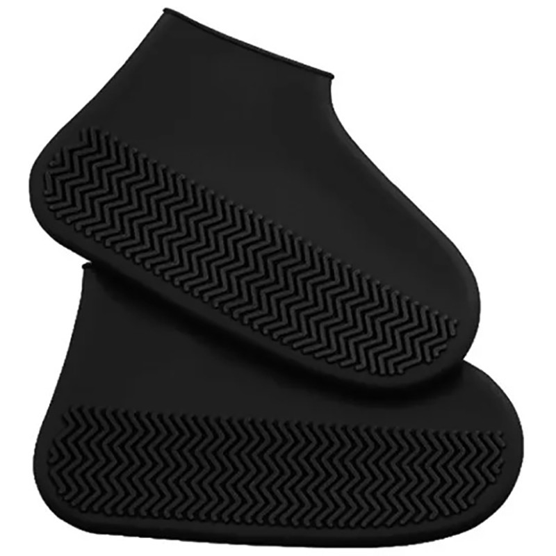 Силіконові бахили від дощу та бруду Гумові чохли на взуття великі багаторазові водонепроникні, фото 1