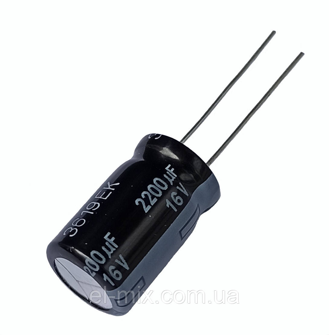 Конденсатор електрол. low-esr 2200мкФ 16В Panasonic 105*С FR 12,5*20 EEUFR1C222B
