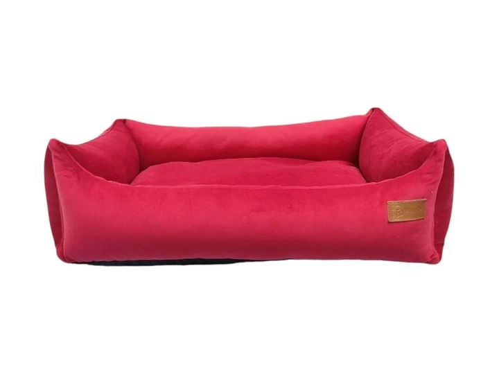 Лежак HappyPet для собак  Basic 55*40 з бортами Poppy Red