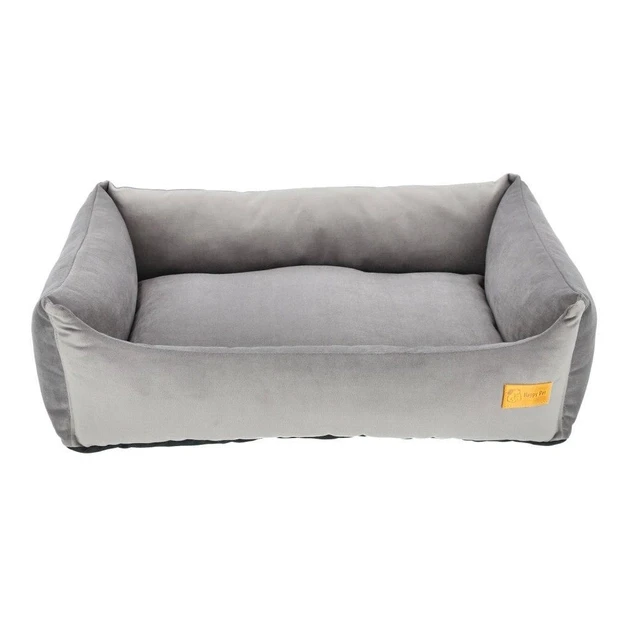 Лежак HappyPet для собак  Basic 55*40 з бортами Oral Grey