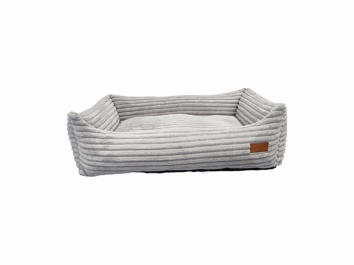 Лежак HappyPet для собак HappyPet  Premium  84*50 с бортами  Сірий