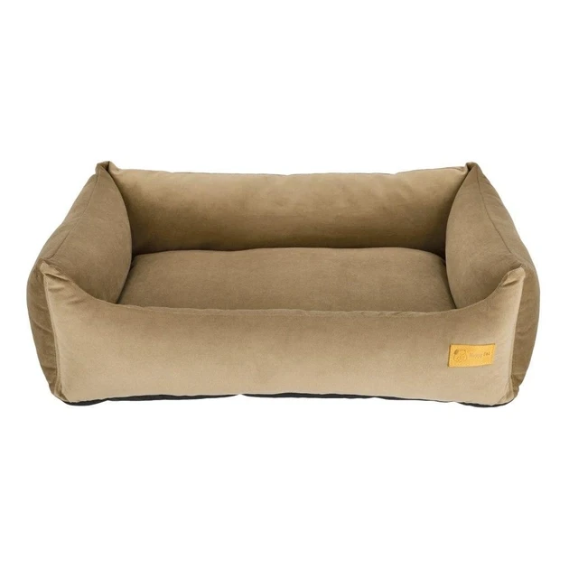 Лежак HappyPet для собак  Basic 120*80 з бортами  Herbal Honey, фото 1