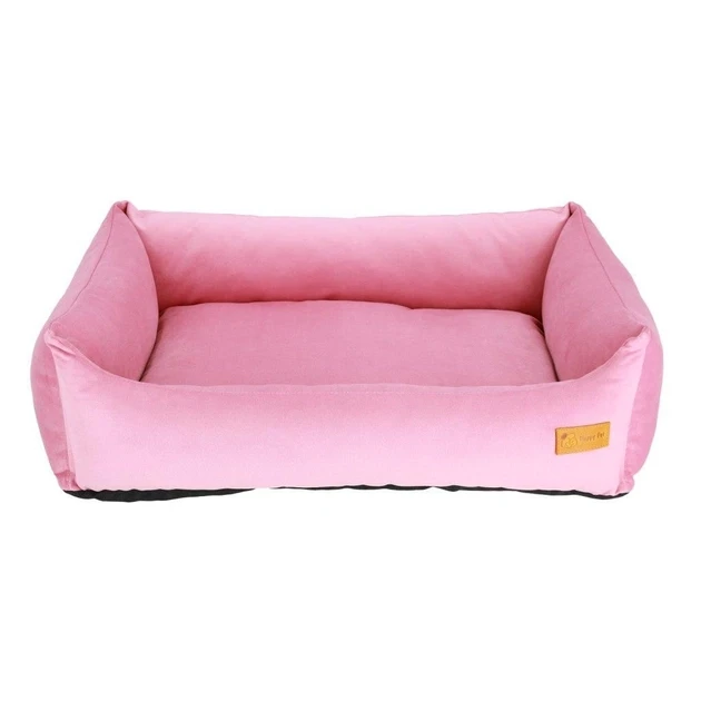 Лежак HappyPet для собак  Basic 45*35 з бортами Rose Ice