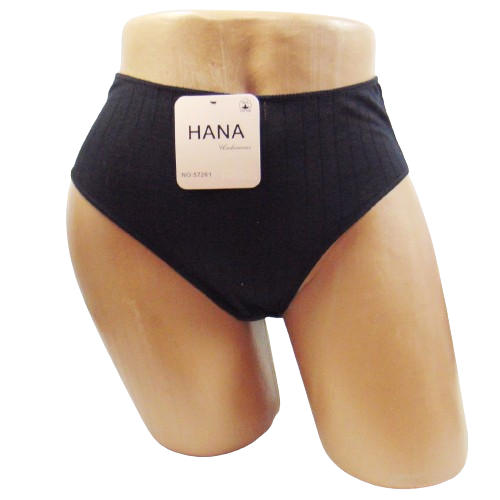 Бавовняні трусики Hana M-L чорні 57261