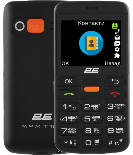 Купити Телефон 2E T180 Max 2023 DS Black UA UCRF по кращій ціновій ...
