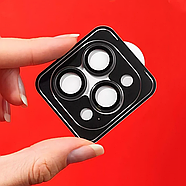 Захисне скло на камери iPhone 15 Pro/15 Pro Max PROOVE ACHILLES (чорний), фото 3