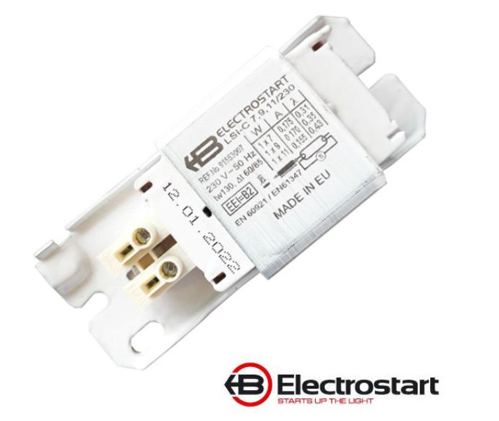 Електромагнітний баласт для лампи LYNX-S BLB 9W G23 - Electrostart LSI-C 5,7,9,11 W Electrostart LSI-C 5,7,9,11 W електромагнітний Баласт в Києві, купити, ціна.