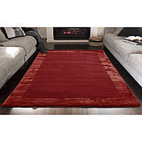 Комбіновані килими з вовни та віскози яскравого червоного кольору