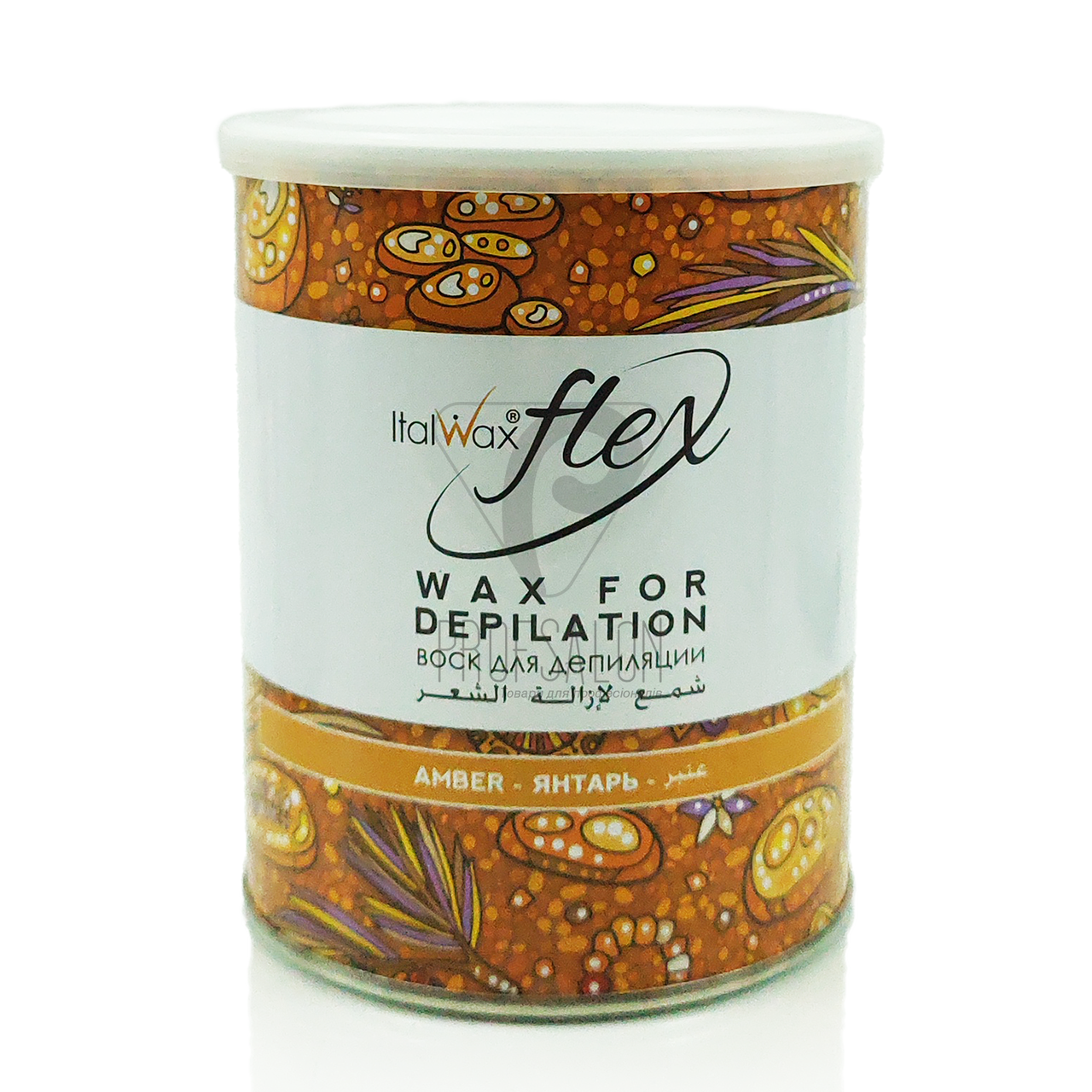 Теплий віск в банці Italwax FLEX - Бурштин (Amber), 800 мл