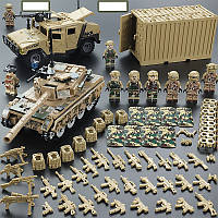 Набір фігурок ЗСУ військовий конструктор спецназівців з танком і броневиком солдати, SWAT для Лего Lego