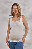 Майка для вагітних та годуючих мам Ezra S Юла Мама Молочний, фото 5