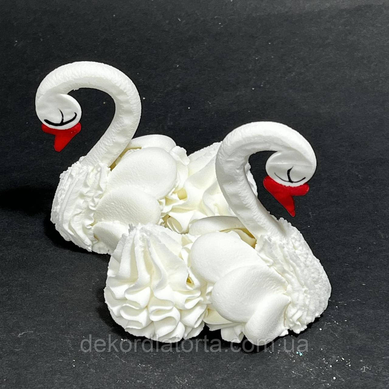 Цукрова фігурка Пара лебедів