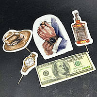 Набір топперів з мастики Чоловічий