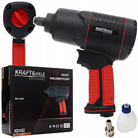 Пневматичний ударний гайковерт 1/2" 1200Nm Kraft&Dele KD1432