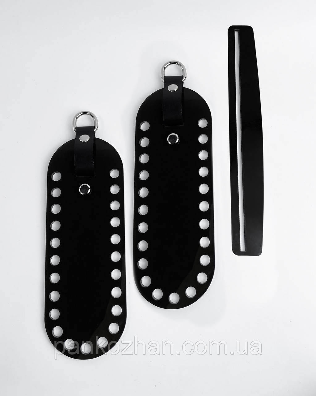 Набір акрилових боковин з планкою до в'язаної сумки, фото 1