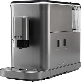 Gorenje Кавомашина, 1,5л, зерно, автомат.капучинатор, дисплей, авторецептів — 7, сеncор.керування, антрацит