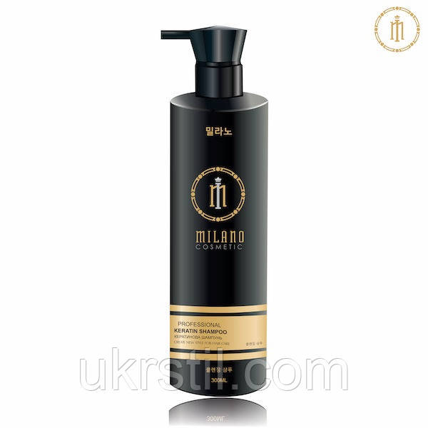 Шампунь кератиновий для пошкодженого волосся Milano cosmetic