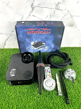 Кальян "Capsule Nanosmoke Black" з мундштуком "Bazooka", фото 1