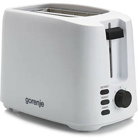 Gorenje Тостер, 850 Вт, функц. розморожування, автовимкнення, пластик, білий