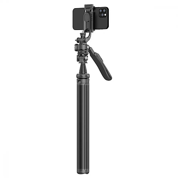 Високий штатив трипод для телефона Proove Elevate X Selfie Stick 2055mm монопод для селфі (чорний)