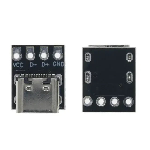 Модуль TYPE-C Female PCB гніздо на чорній платі