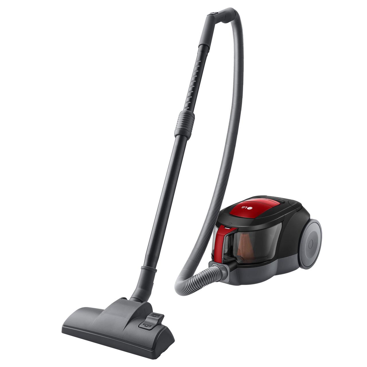 LG Пилосос контейнерний, 650 Вт, конт пил — 1.1 л, турбощітка Pet Brush, червоний