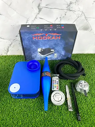 Кальян "Capsule Nanosmoke Blue" з мундштуком "Bazooka", фото 1