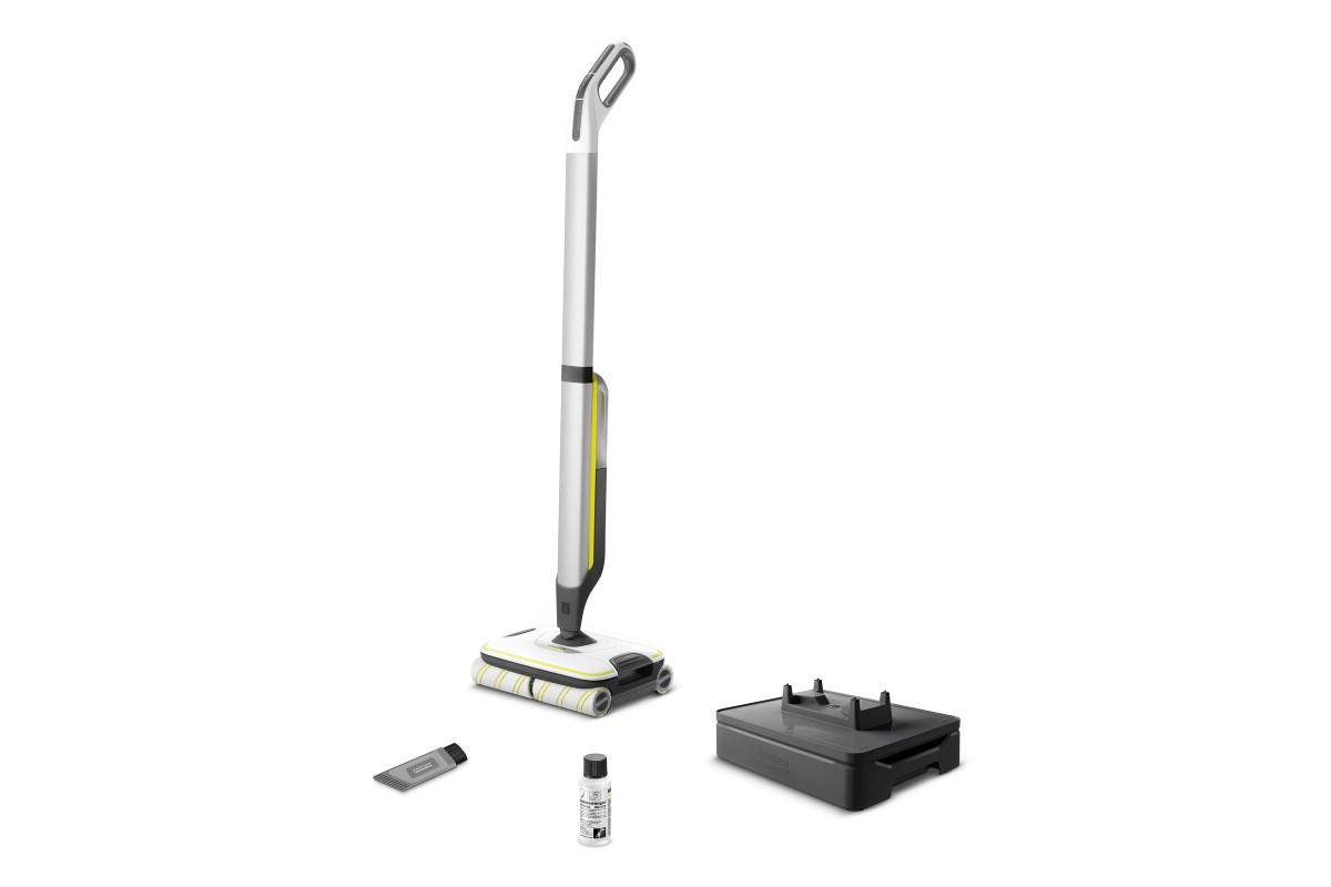 Karcher Підлогомийна машина FC 7 Cordless, вода -0.4л, автон. робота до 45хв, вага-4.3кг, срібний