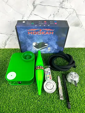 Кальян "Capsule Nanosmoke Green" з мундштуком "Bazooka", фото 1