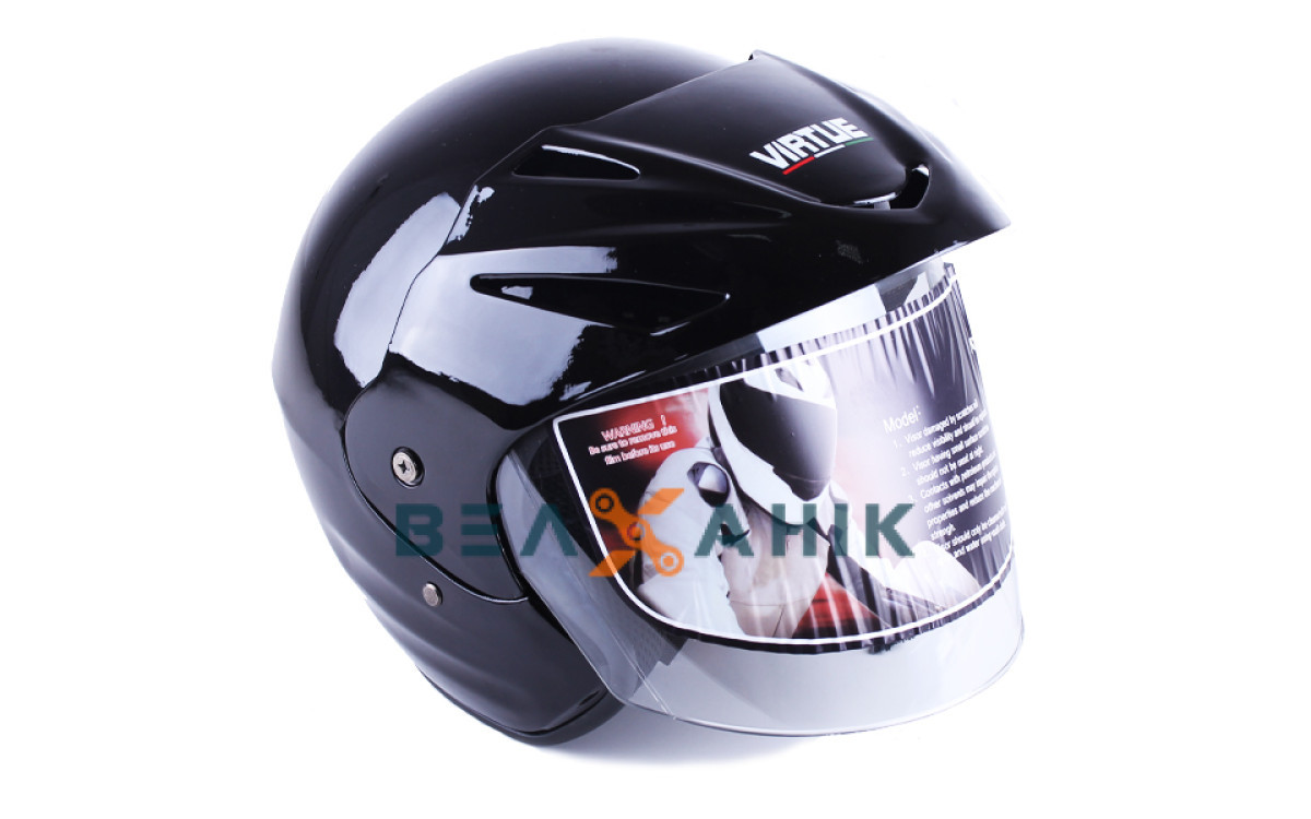 Шолом (напівлицевик) VIRTUE MD-705H чорний [M], фото 1