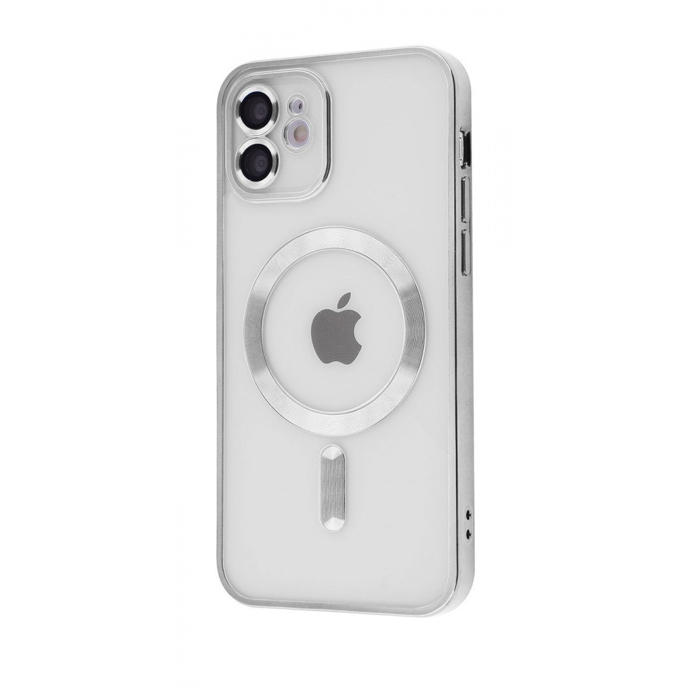 Чехол Metal Matte Case with Magnetic Ring iPhone 13 Pro Max dark green silver, фото 1
