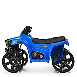Квадроцикл дитячий на акумуляторі з музикою та світлом фар Bambi  M 3893EL-4 Синій, фото 6