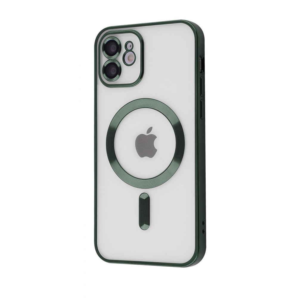 Чехол Metal Matte Case with Magnetic Ring iPhone 13 Pro Max dark green, фото 1
