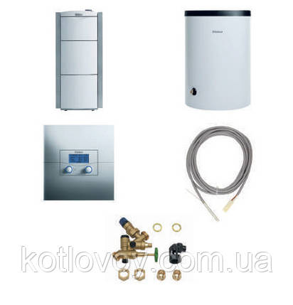 Пакетне пропонування No23 ecoVIT exclusiv VKK INT + бойлер uniSTOR VIH R (120, 150, 200) + calorMATIC 630, фото 1