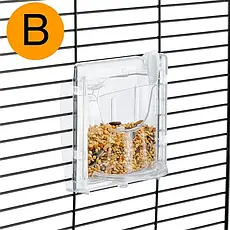 Клітка PIANO 4 для птахів канарок та папуг Ferplast 59 x 33 x h 55 cm bianko, фото 5