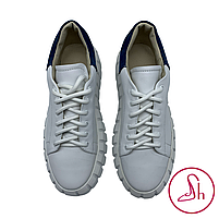 Кеди кріпери жіночі білі шкіряні  “Style Shoes”, фото 5