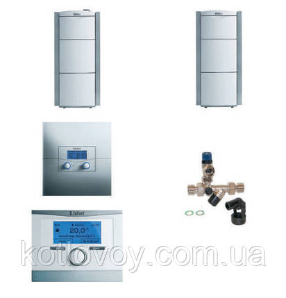 Пакетне пропонування No25 ecoVIT exclusiv VKK INT + бойлер actoSTOR VIH K 300 + multiMATIC 700 / calorMATIC 630, фото 1