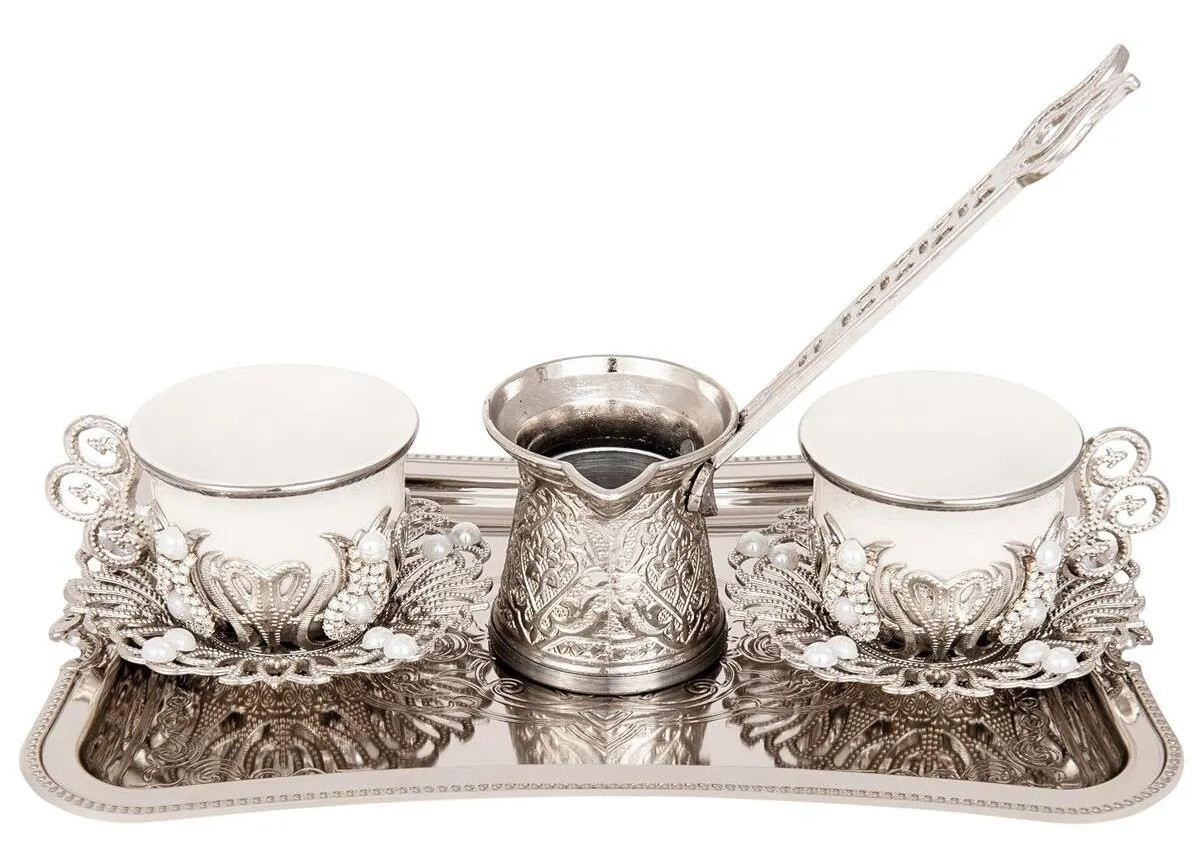 Турецький набір Kahve Seti на 2 персони з туркою на розносі No1