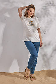 Вільні легкі джинси Mom для вагітних Sheldon denim S Юла Мама Блакитний