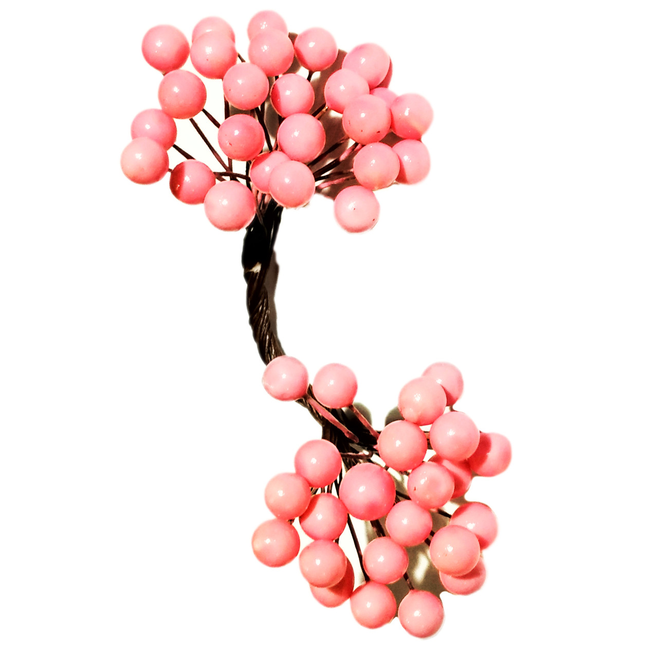 Ягоди гладкі №2 рожеві (8 мм, 50 шт), фото 1