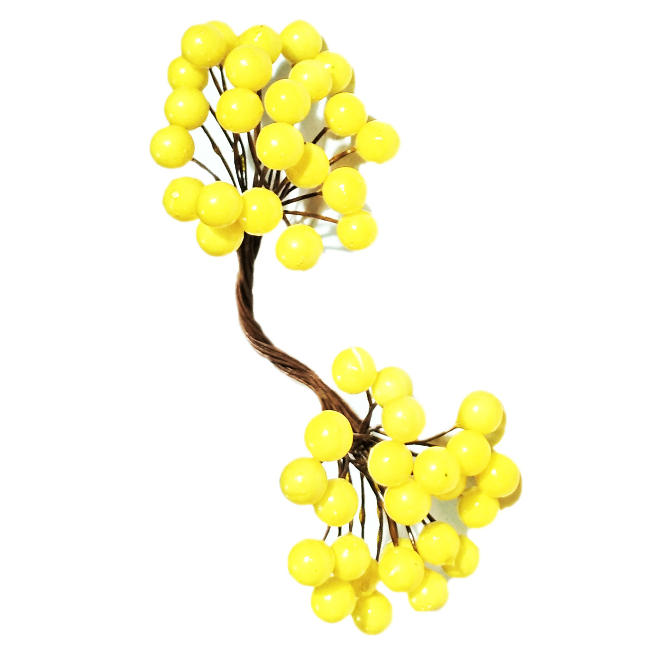 Ягоди гладкі №8 жовті (8 мм, 50 шт), фото 1