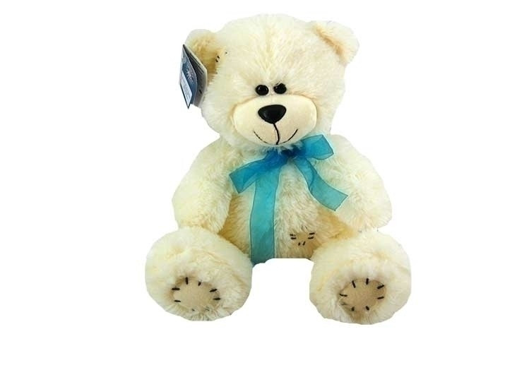 Плюшевий ведмедик Тедді молочного кольору, 50 см