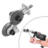 Насадка-адаптер на дриль, дискові ножиці, фото 2