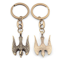 Брелок Тризуб Сокіл 37х23 мм 81 мм 1 шт. Бронза