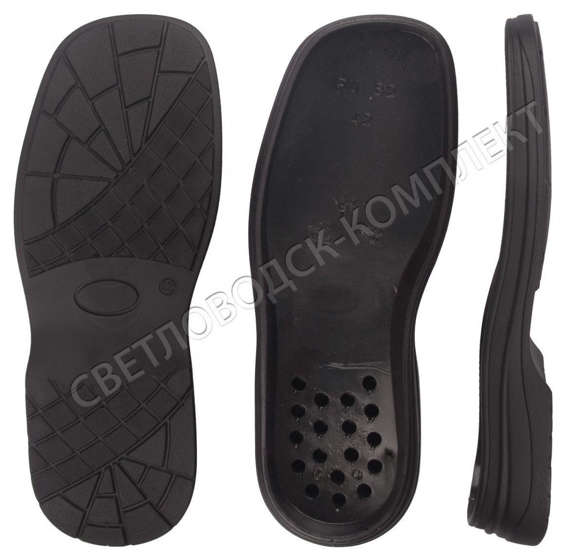 Підошва для взуття PU-82, кол. чорний, фото 1