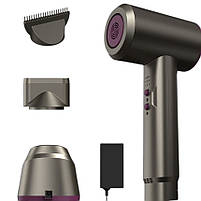 Фен акумуляторний з зарядною підставкою Huan Dou Whireless Hair Dryer Grey (LY-A2000), фото 3