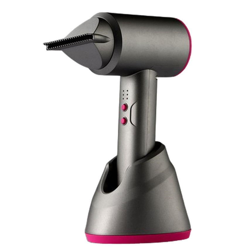 Фен акумуляторний з зарядною підставкою Huan Dou Whireless Hair Dryer Grey (LY-A2000), фото 1