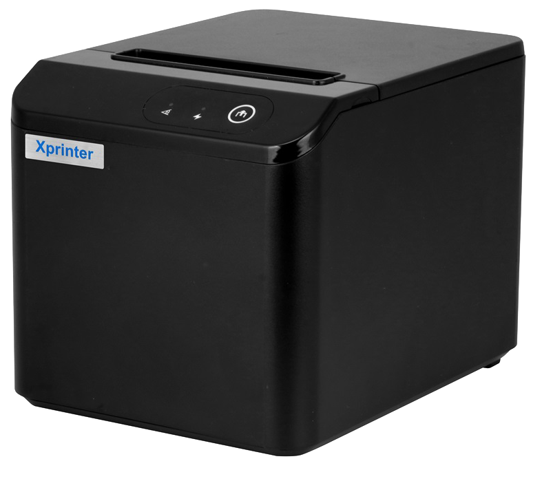 Принтер чеків Xprinter XP-T80Q USB 80мм, обріз, чорний