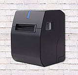 Принтер чеків Xprinter КУХОННИЙ XP-C260M LAN з дзвінком та світло індикацією Ethernet+USB+rs232 80мм, обріз, чорний, фото 5